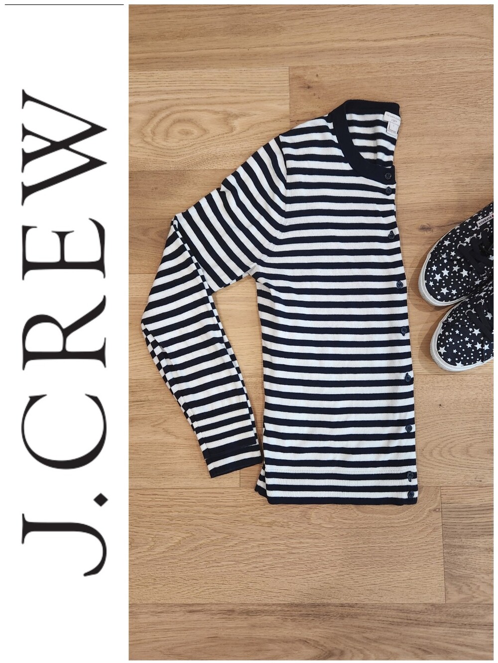 Navy Stripped Caryn Cardigan
